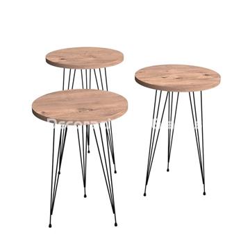 JUEGO DE 3 MESAS AUXILIARES -KIT - Imagen 1