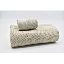 JUEGO DE 3 TOALLAS T3572C BEIGE - Imagen 1