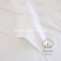 JUEGO DE SABANAS CAROLA BLANCO - Imagen 2