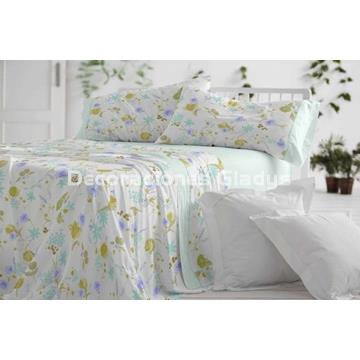 JUEGO DE SABANAS TELA 140 VERDE - Imagen 1