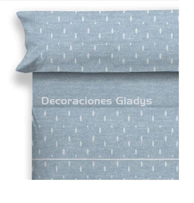 JUEGO DE SABANAS TELA BIRAM AZUL - Imagen 1