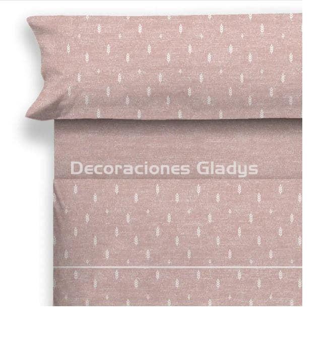 JUEGO DE SABANAS TELA BIRAM ROSA - Imagen 1