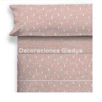 JUEGO DE SABANAS TELA BIRAM ROSA - Imagen 1
