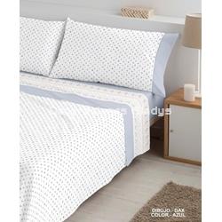 JUEGO DE SABANAS TELA DAX AZUL - Imagen 1