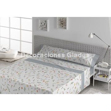 JUEGO DE SABANAS TELA ERIKA GRIS - Imagen 1