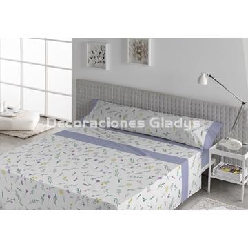 JUEGO DE SABANAS TELA ERIKA LAVANDA - Imagen 1