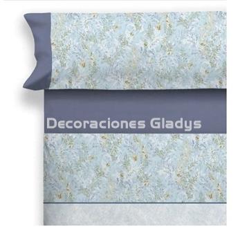 JUEGO DE SABANAS TELA LARBAN AZUL - Imagen 1