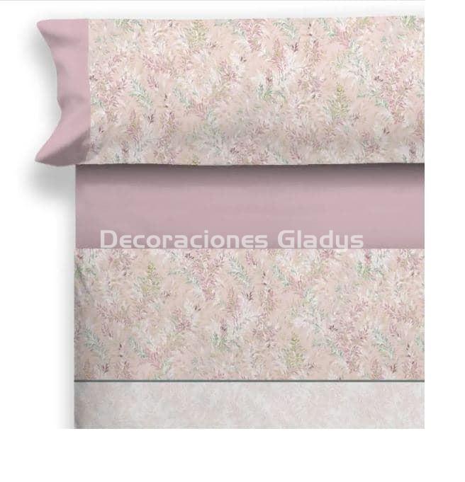 JUEGO DE SABANAS TELA LARBAN ROSA - Imagen 1