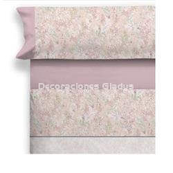 JUEGO DE SABANAS TELA LARBAN ROSA - Imagen 1