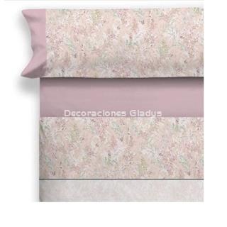 JUEGO DE SABANAS TELA LARBAN ROSA - Imagen 1