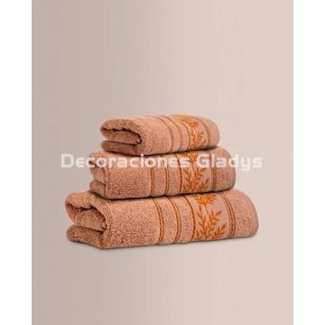 JUEGO DE TOALLAS JACQUARD YEUDI VISÓN - Imagen 1