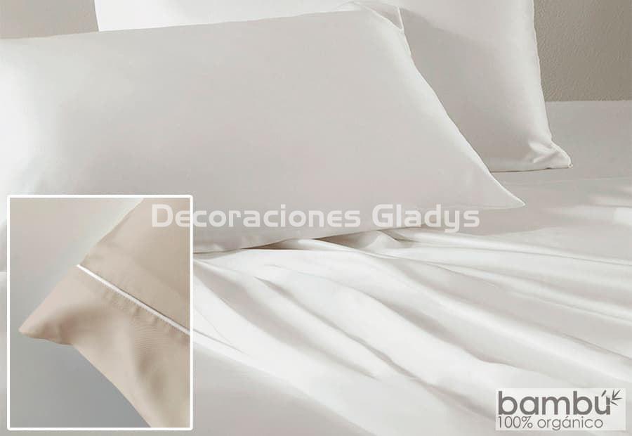 JUEGO SABANA BAMBU GAIA 300 HILOS - Imagen 1