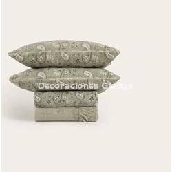 JUEGO SABANA CORALINA LISET VERDE - Imagen 1