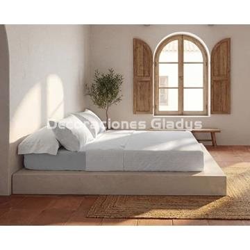 JUEGO SABANA FRANELA RAYAS - Imagen 1