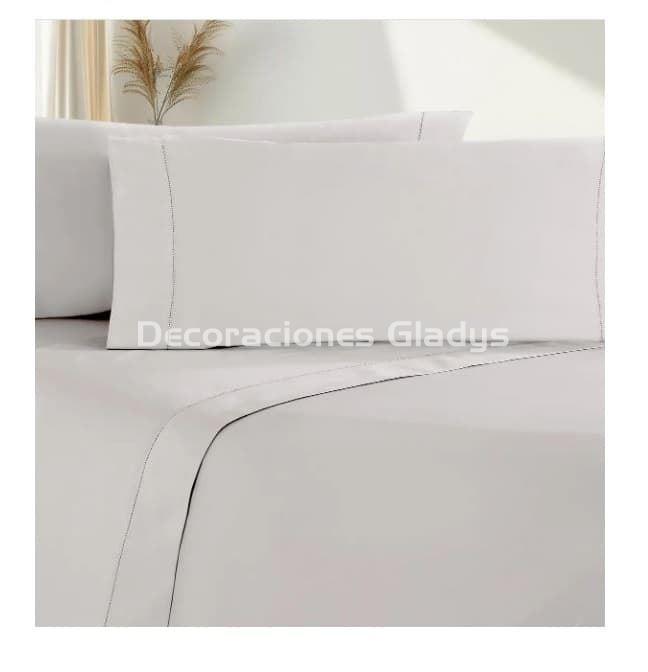 JUEGO SÁBANAS  ALGODÓN SATÉN PEINADO 300 HILOS - Imagen 1
