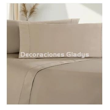 JUEGO SÁBANAS  ALGODÓN SATÉN PEINADO 300 HILOS - Imagen 2