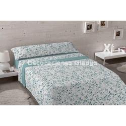 JUEGO SABANAS CORALINA DAIRE AGUA - Imagen 1