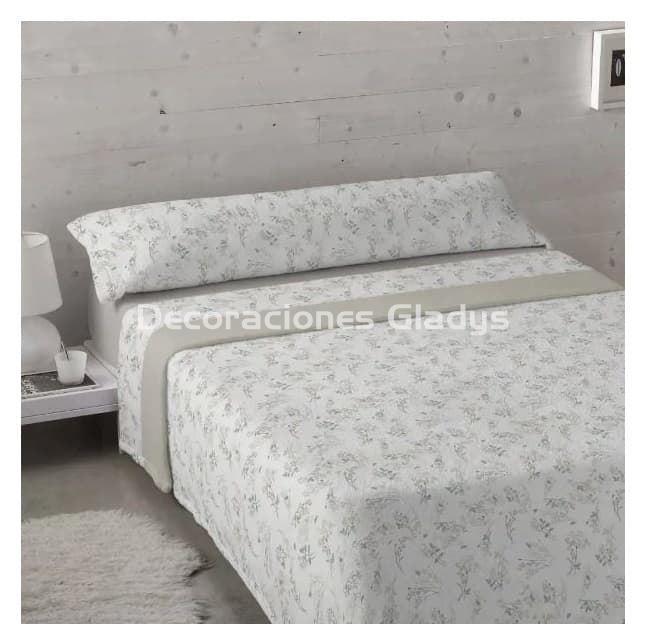 JUEGO SABANAS CORALINA ELENI BEIGE - Imagen 1