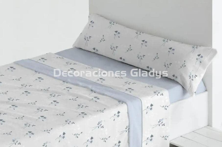 JUEGO SABANAS CORALINA JULIET AZUL - Imagen 1