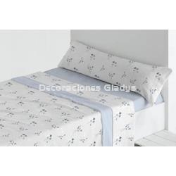 JUEGO SABANAS CORALINA JULIET AZUL - Imagen 1