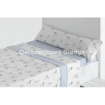 JUEGO SABANAS CORALINA JULIET AZUL - Imagen 1