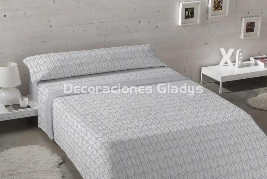 JUEGO SABANAS CORALINA VEDA GRIS - Imagen 1