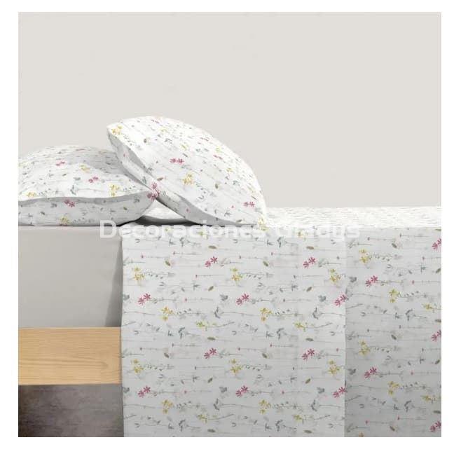 JUEGO  SABANAS LIRELA BEIGE - Imagen 1