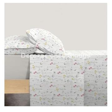 JUEGO  SABANAS LIRELA BEIGE - Imagen 1