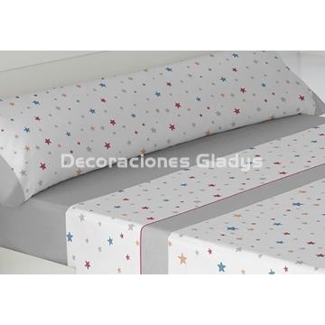 JUEGO SABANAS STARS GRIS - Imagen 1