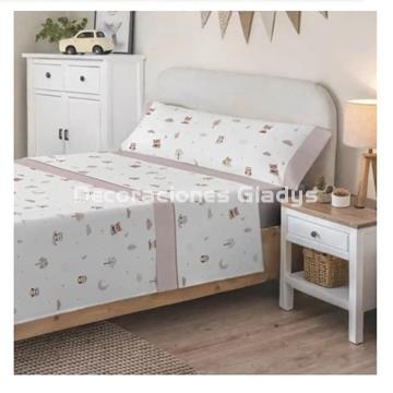 JUEGO  SABANAS TELA FOREST - Imagen 1