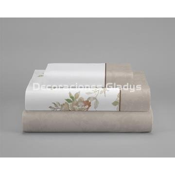 JUEGO SABANAS TOSCANA BEIG - Imagen 2