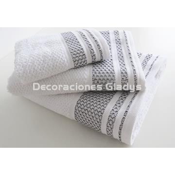 JUEGO TOALLAS 207 BLANCO - Imagen 2