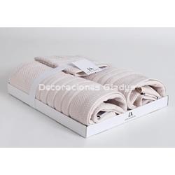 JUEGO TOALLAS JULIET ARENA - Imagen 2