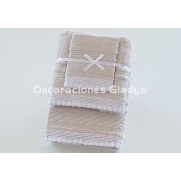 JUEGO TOALLAS NIDO PUNTILLA - Imagen 2