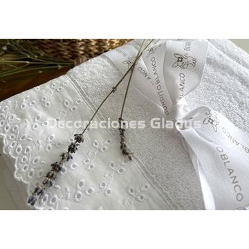 JUEGO TOALLAS PUNTILLA 215 - Imagen 1