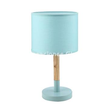 LAMPARA SOBREMESA PIE MADERA - Imagen 2