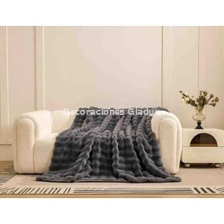 MANTA PIEL CONEJO VL-80527 GRIS VICTORIO & LUCCHINO - Imagen 1