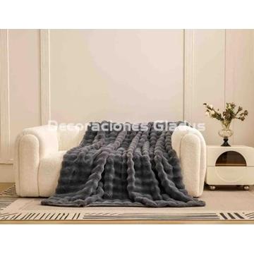 MANTA PIEL CONEJO VL-80527 GRIS VICTORIO & LUCCHINO - Imagen 1