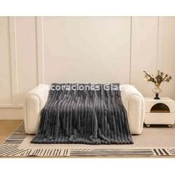 MANTA PIEL DE CONEJO VL-80526 GRIS VICTORIO & LUCCHINO - Imagen 1