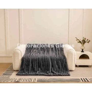 MANTA PIEL DE CONEJO VL-80526 GRIS VICTORIO & LUCCHINO - Imagen 1