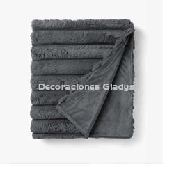 MANTA PIEL DE CONEJO VL-80526 GRIS VICTORIO & LUCCHINO - Imagen 2