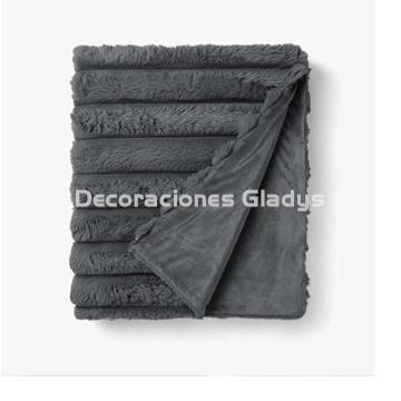 MANTA PIEL DE CONEJO VL-80526 GRIS VICTORIO & LUCCHINO - Imagen 2