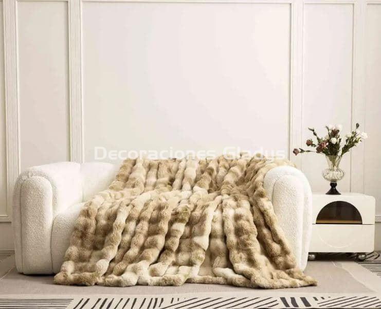 MANTA PIEL DE CONEJO VL-80527 CAPUCCINO VICTORIO & LUCCHINO - Imagen 1