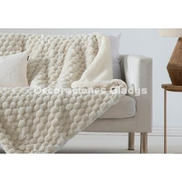 MANTA PLAID MARGOT BEIG - Imagen 1