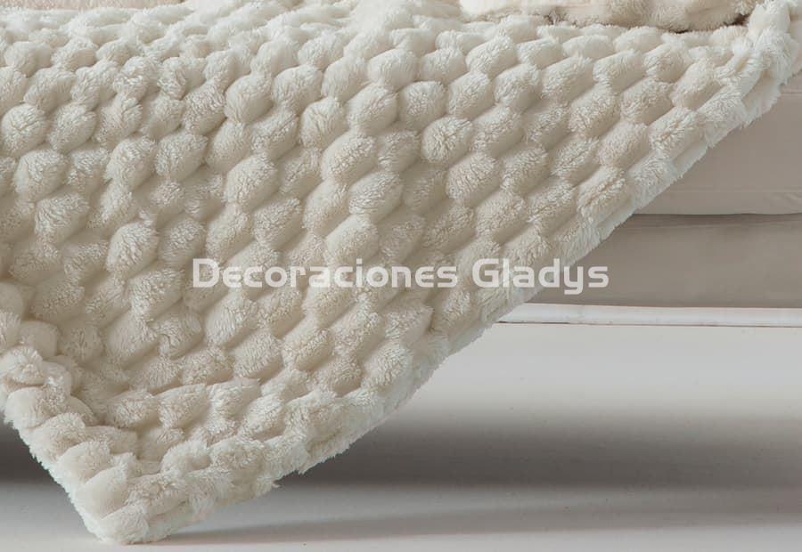 MANTA PLAID MARGOT BEIG - Imagen 2