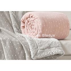 MANTA PLAID SHERPA DOTS - Imagen 2