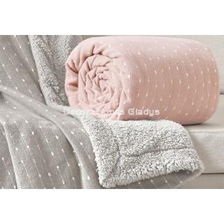 MANTA PLAID SHERPA DOTS - Imagen 2