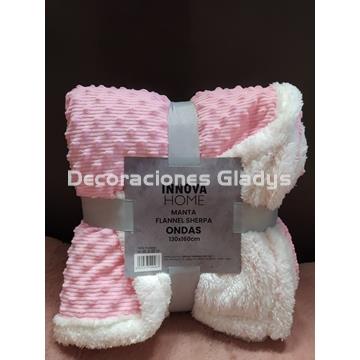 MANTA PLAID SHERPA ONDAS B - Imagen 1