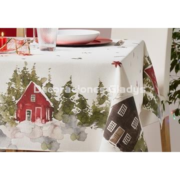 MANTEL ANTIMANCHAS CARCASSONNE - Imagen 1