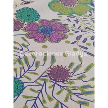 MANTEL ANTIMANCHAS FLOWERS - Imagen 2